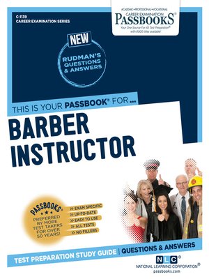 cover image of Barber Instructor